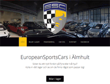 Tablet Screenshot of europeansportscars.se